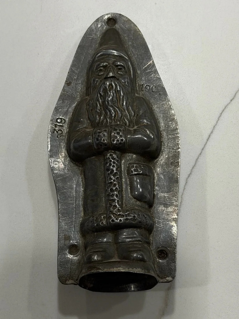 Antique Father Christmas / Belsnickle Chocolate Matching Chocolate Mold Se
